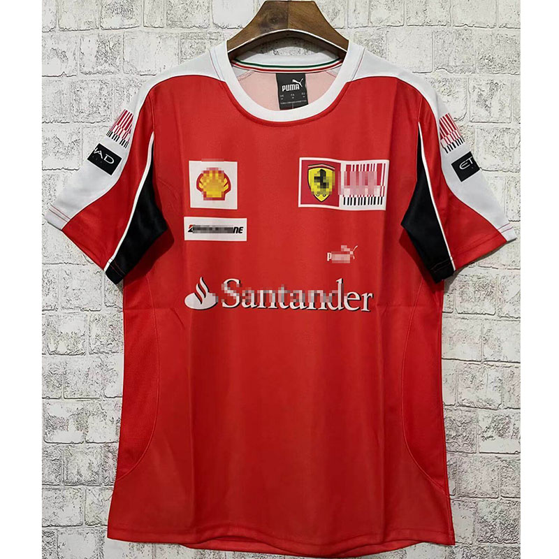 Camiseta Scuderia Ferrari F1 Racing Team Rojo Retro